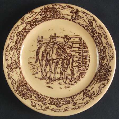 Western Traveler Brown Bread & Butter Plate
