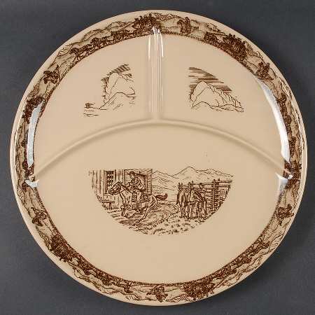 Western Traveler Brown Large Grill Plate