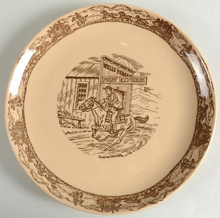 Western Traveler Brown 13" Chop Plate (Round Platter)