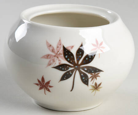 Calico Leaves Sugar Bowl No Lid