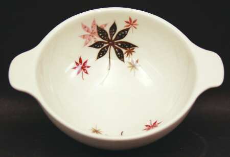 Calico Leaves Lugged Cereal Bowl