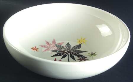 Calico Leaves 9" Salad Serving Bowl