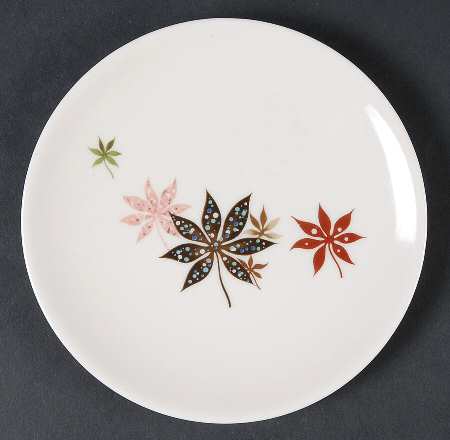 Calico Leaves Bread & Butter Plate