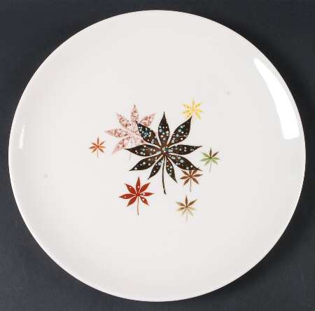 Calico Leaves 12" Chop Plate (Round Platter)