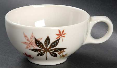 Calico Leaves Flat Cup