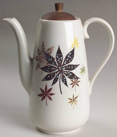 Calico Leaves Coffee Pot & Lid