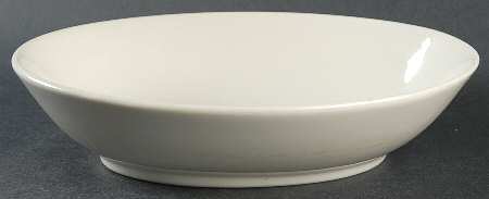 Terris White 9" Oval Vegetable Bowl