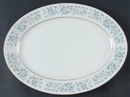Brocade (Gold Trim) 14" Oval Serving Platter
