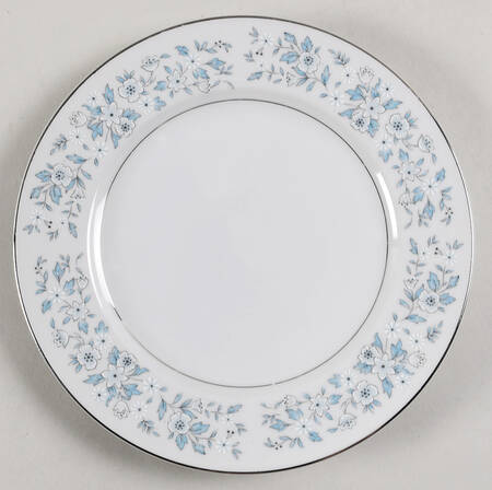 Brocade (Platinum Trim) Salad Plate
