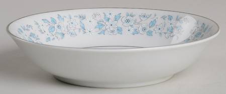 Brocade (Platinum Trim) Fruit/Dessert (Sauce) Bowl