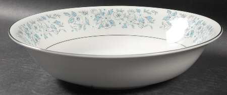 Brocade (Platinum Trim) 9" Round Vegetable Bowl