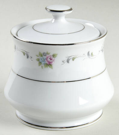 Cameo Rose Sugar Bowl & Lid