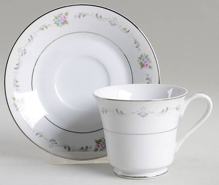 Footed Cup & Saucer Set
