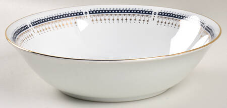 Golden Blue 9" Round Vegetable Bowl