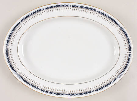 Golden Blue 12" Oval Serving Platter