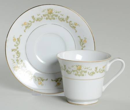 Golden Regal Footed Cup & Saucer Set