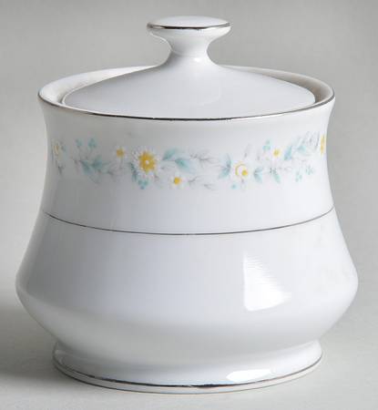 Petit Point Sugar Bowl & Lid