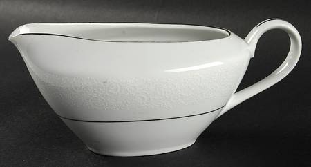 Platina Lace Gravy Boat
