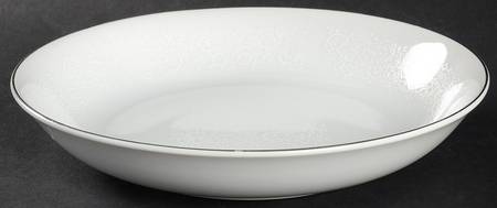 White Lace Coupe Soup Bowl