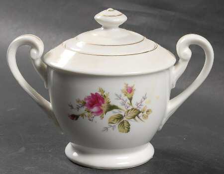 Moss Rose Sugar Bowl & Lid