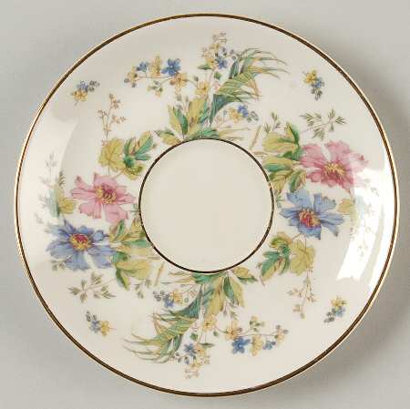 04491 (Cream Background) Saucer for Footed Demitasse Cup