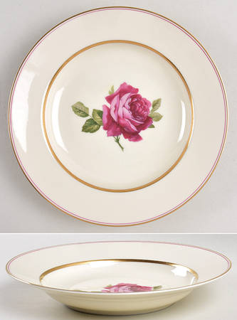07360 (Cream Background) Rim Soup Bowl