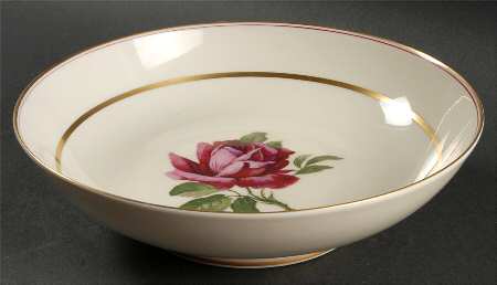07360 (Cream Background) 9" Round Vegetable Bowl