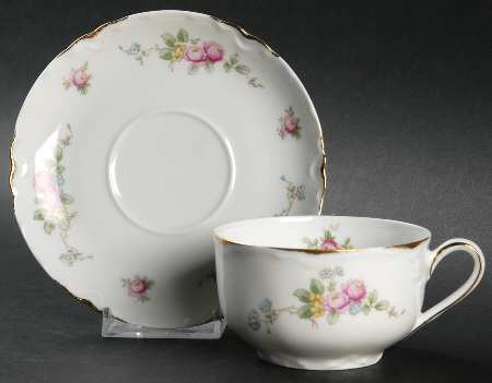3361 (Scalloped) Flat Cup & Saucer Set