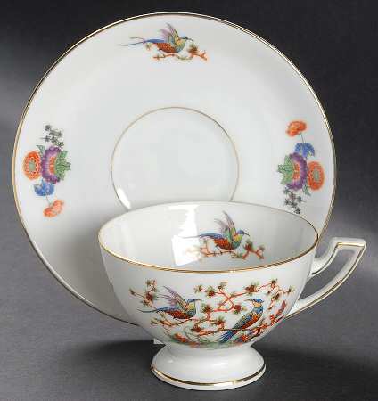 3661 Footed Cup & Saucer Set