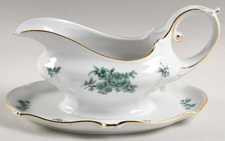 7323 Gravy Boat with Attached Underplate
