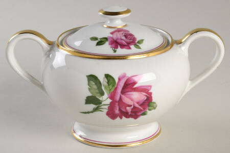 7360 (White Background) Sugar Bowl & Lid