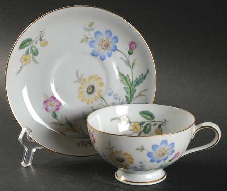 7373 Footed Cup & Saucer Set