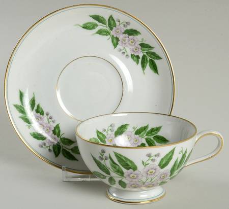 7380 Footed Cup & Saucer Set