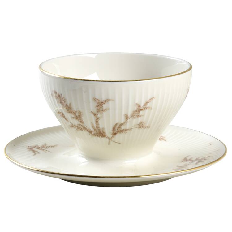 07495 (Smooth) Gravy Boat with Attached Underplate