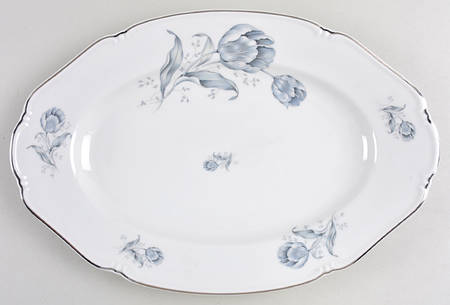 7510 (Platinum Trim) 14" Oval Serving Platter