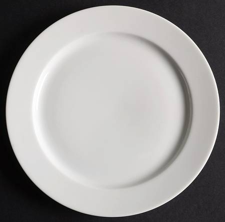 ABC White Salad Plate