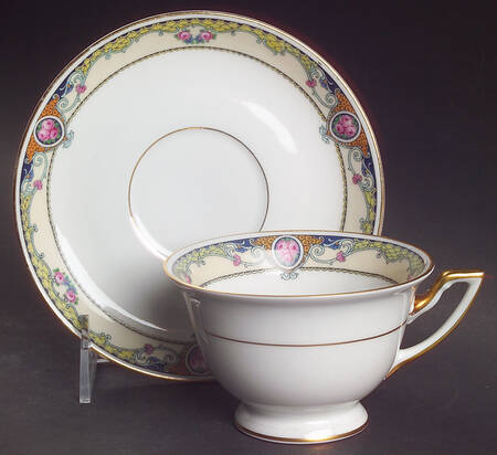Admiral Footed Cup & Saucer Set