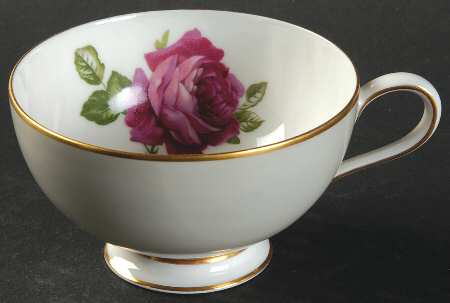 American Beauty Rose Footed Cup