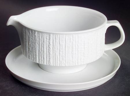 Arcta White Gravy Boat & Underplate