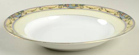 The Arlington (White Cream Border) Rim Soup Bowl