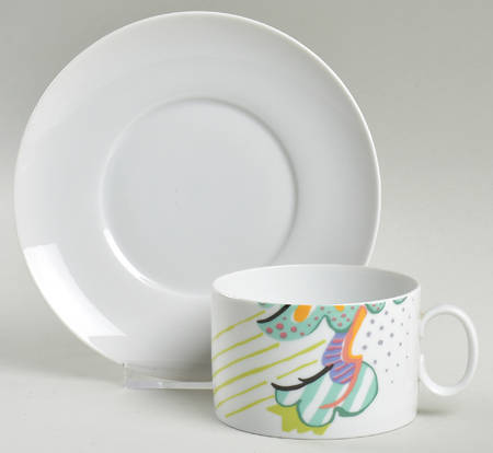 Autumn Flat Cup & Saucer Set