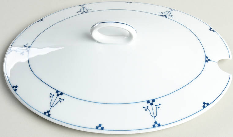Bavarian Blue Lid for Oval Tureen
