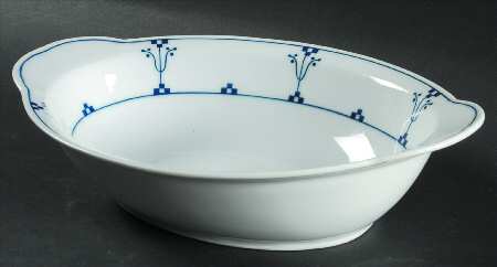 Bavarian Blue 10" Oval Vegetable Bowl