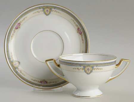 The Belvedere Footed Bouillon Cup & Saucer