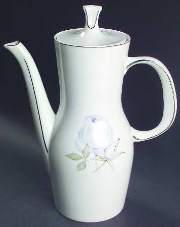Blue Rose (Platinum) Coffee Pot & Lid