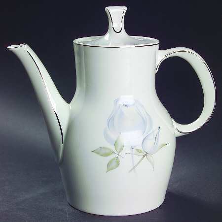 Blue Rose (Platinum) Teapot & Lid