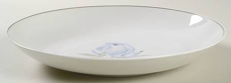 Blue Rose (Platinum) Large Coupe Soup Bowl