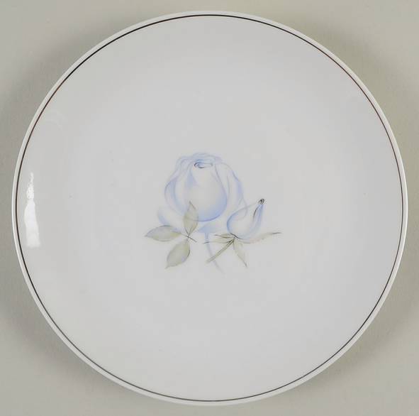 Blue Rose (Platinum) Bread & Butter Plate