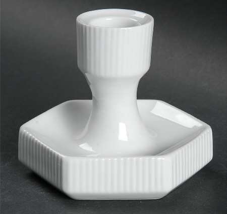 Brazilia White Single Light Candlestick