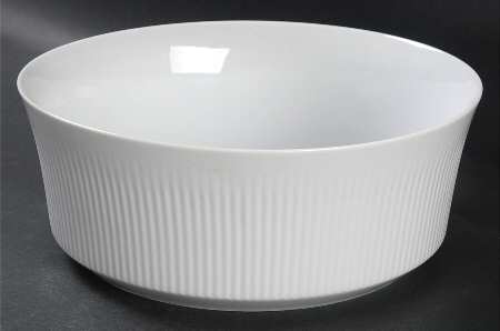 Brazilia White 8" Round Vegetable Bowl